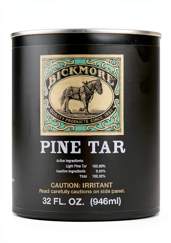 Bickmore Pine Tar applied to a horse hoof