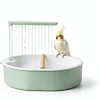 Lonepetu Bird Bath Quiet Circulating Water for Pet Birds-1