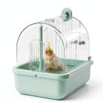 Maxdot Bird Bath with Filtration Gentle Flow Pet Bird Care-0