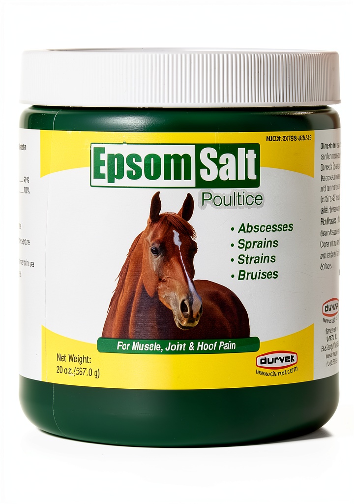 Applying Durvet Epsom Salt Poultice to a horse's hoof