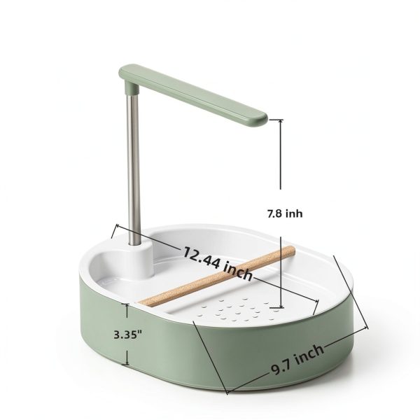 Ianjetty Bird Bath Circulating Water Rotatable Perch Pet-1