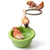 FOIBURELY Bird Bath Detachable Plastic Perch Stand-3
