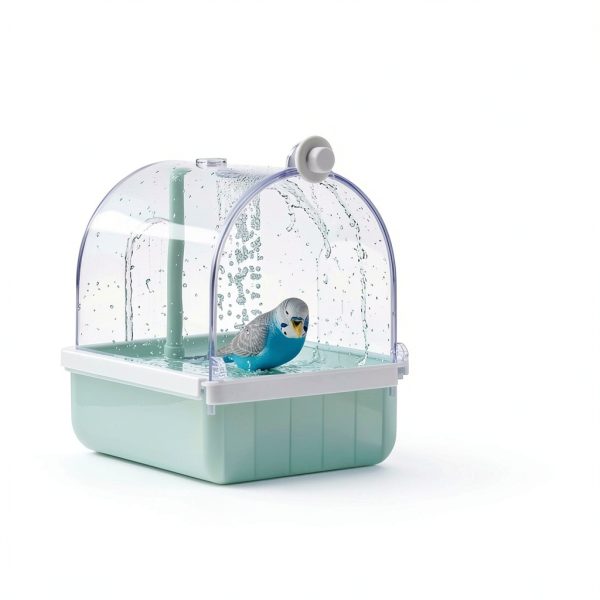 Maxdot Bird Bath with Filtration Gentle Flow Pet Bird Care-2