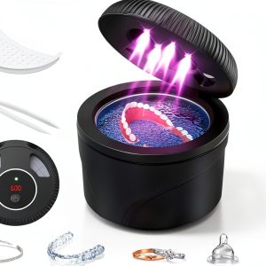 WBXWBX Ultrasonic Retainer Cleaner 4 Modes Quiet Portable-0
