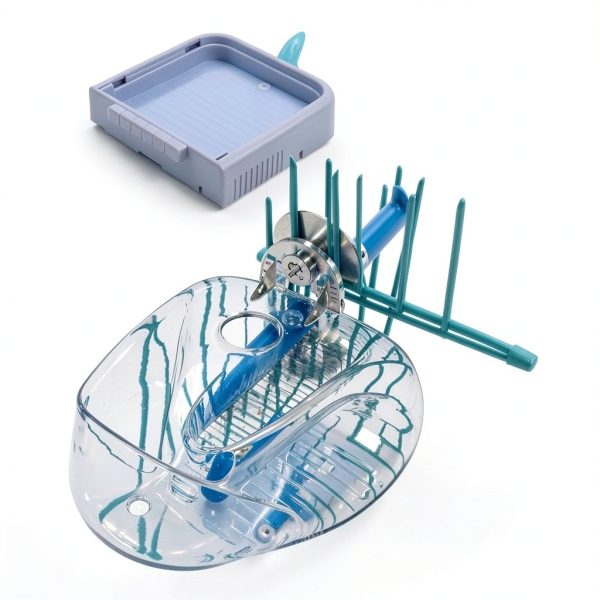 AUDFA Bird Bath Plastic Cage Mounted Bathing Feeder-3