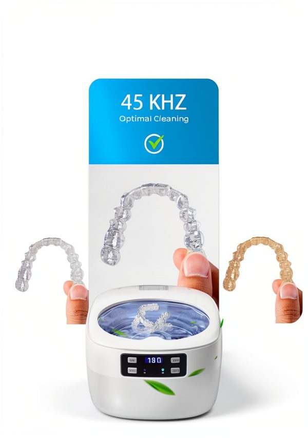 GiveBest Ultrasonic Jewelry Cleaner 35W 5 Modes 750ml-4