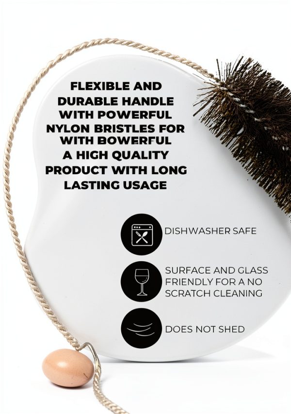 The Scoopie Nylon Tube Brushes Set Flexible Bristle Cleaning-3