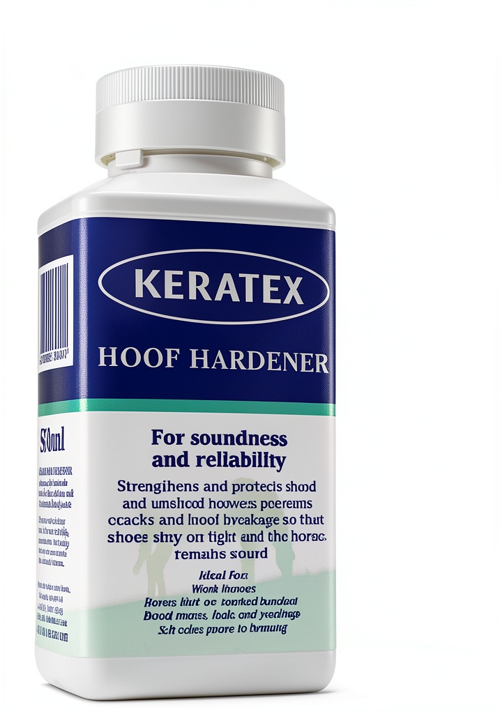 Applying Keratex hoof hardener to a horse's hoof