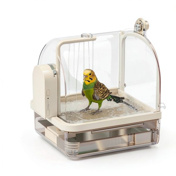NUZZLENOOK Auto Sensing Bird Bath Cage Shower Healthy-1