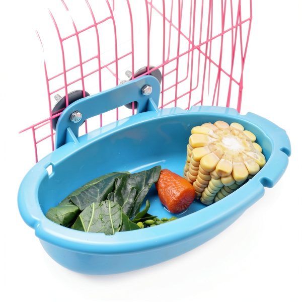Mygeromon Bird Bath Tub Bowl Small Pet Birds Easy Install-4