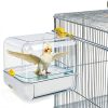Dmnnlp Bird Bath Cage Transparent Design Small Medium Birds-6