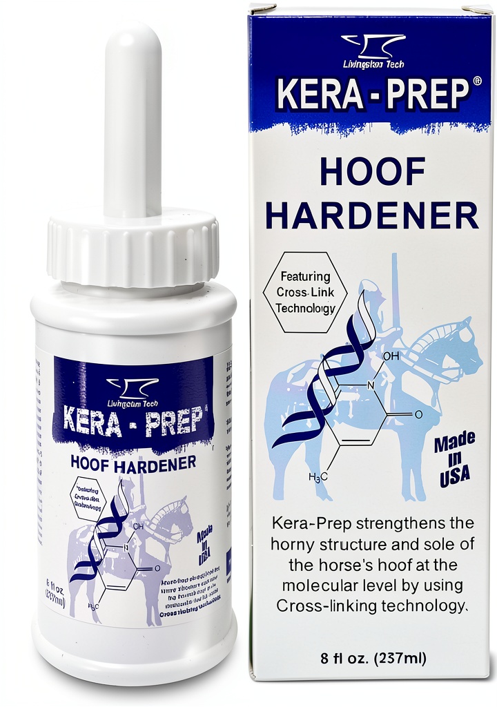 Applying LivingstonTech Kera Prep Hoof Hardener to a horse hoof