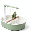 Lonepetu Bird Bath Quiet Circulating Water for Pet Birds-5