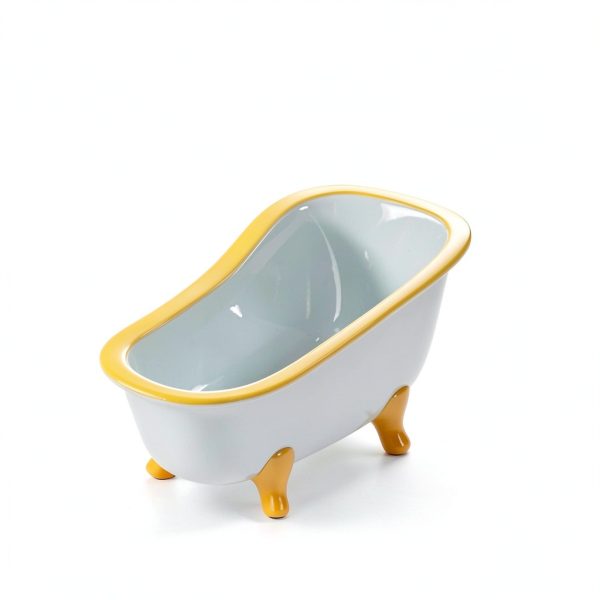 GuineaLoft Ceramic Pet Bath Tub for Birds Small Animals-6