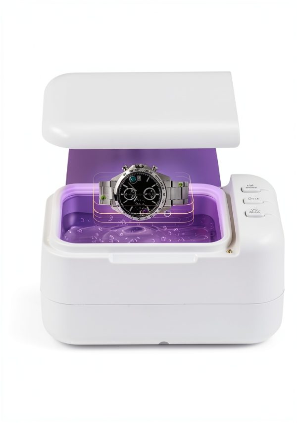 CREWORKS Ultrasonic Cleaner Compact 24W Jewelry Dental Care-2