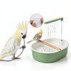 Lonepetu Bird Bath Quiet Circulating Water for Pet Birds-3
