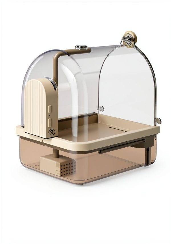 NUZZLENOOK Auto Sensing Bird Bath Cage Shower Healthy-3