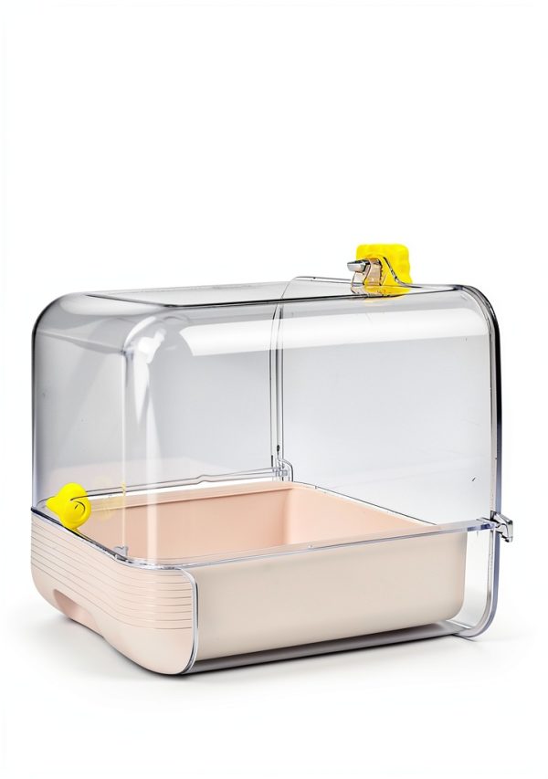 Dmnnlp Bird Bath Cage Transparent Design Small Medium Birds-7