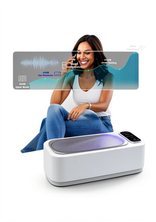 OCDZDC Ultrasonic Cleaner 48KHz Stainless Steel Multi Use-7