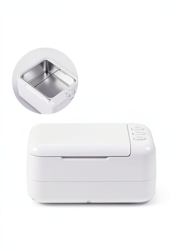CREWORKS Ultrasonic Cleaner Compact 24W Jewelry Dental Care-5