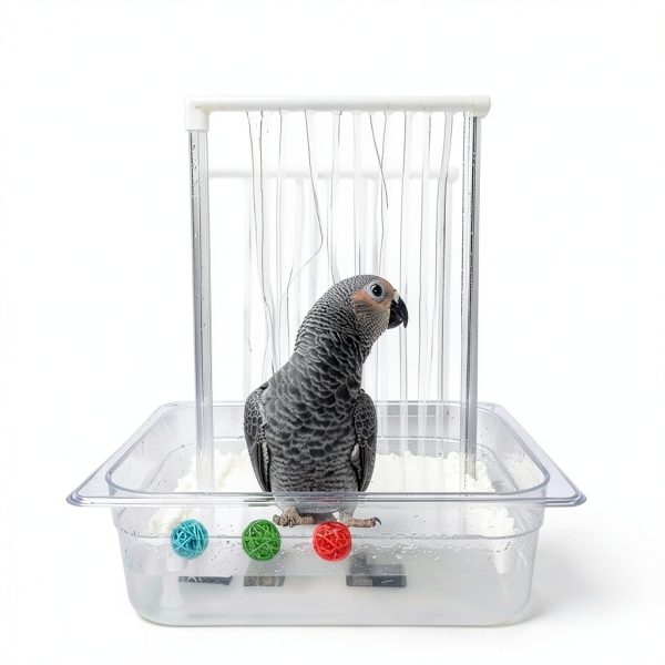 WQY Bird Bath Automatic Shower Durable Pet Supplies-3