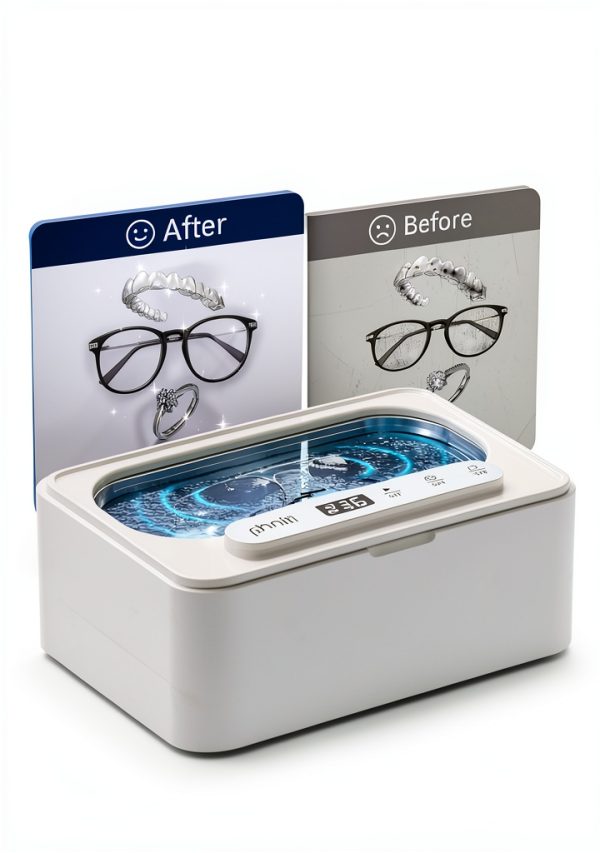 Phniti Ultrasonic Cleaner 47kHz Stainless Steel Multi-1