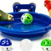 FunMove Bird Bath Premium Plastic Tub for Small Birds-0