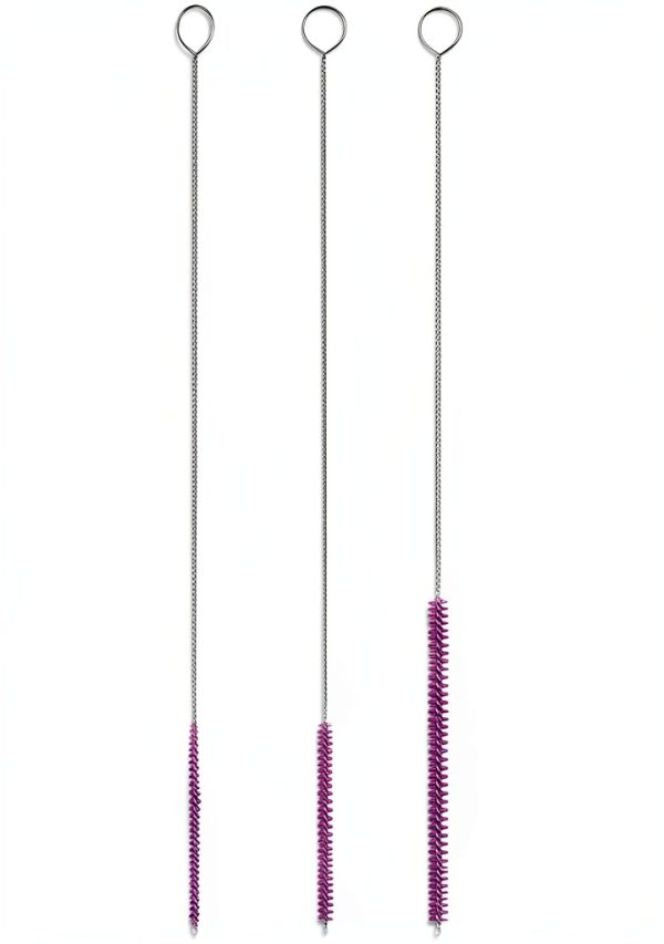 The Scoopie Nylon Tube Brushes Set Flexible Bristle Cleaning-1