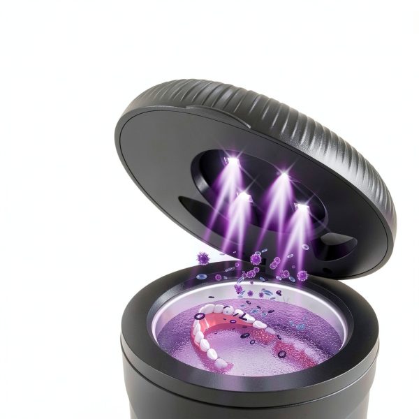 WBXWBX Ultrasonic Retainer Cleaner 4 Modes Quiet Portable-3