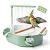 Lonepetu Bird Bath Quiet Circulating Water for Pet Birds-2