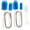 SARDVISA Drain Cleaning Brush Flexible Nylon Bristles Blue-4