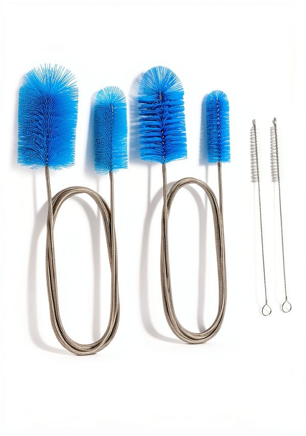 SARDVISA Drain Cleaning Brush Flexible Nylon Bristles Blue-4