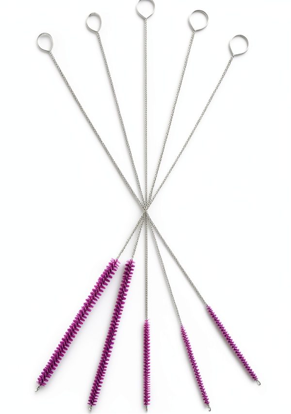 The Scoopie Nylon Tube Brushes Set Flexible Bristle Cleaning-2