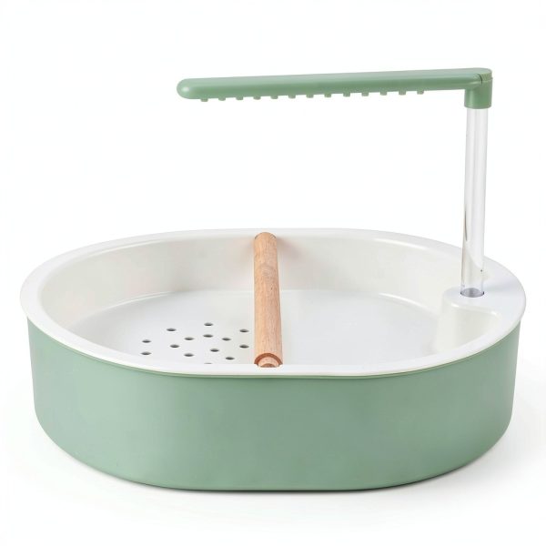 Lonepetu Bird Bath Quiet Circulating Water for Pet Birds-4