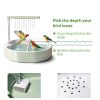 Ianjetty Bird Bath Circulating Water Rotatable Perch Pet-6