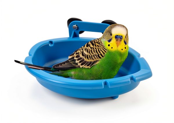 Mygeromon Bird Bath Tub Bowl Small Pet Birds Easy Install-1