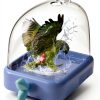 AUDFA Bird Bath Plastic Cage Mounted Bathing Feeder-0
