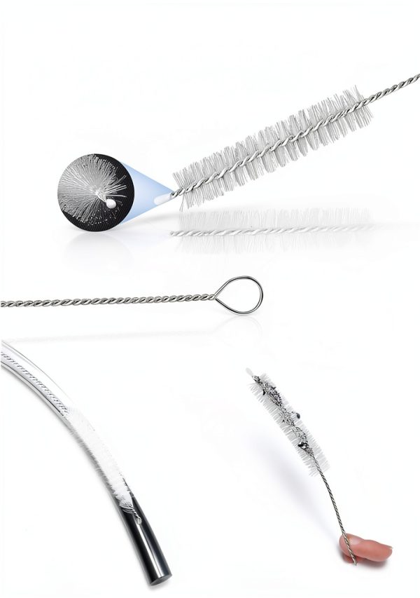 SARDVISA Drain Cleaning Brush Flexible Nylon Bristles Blue-5