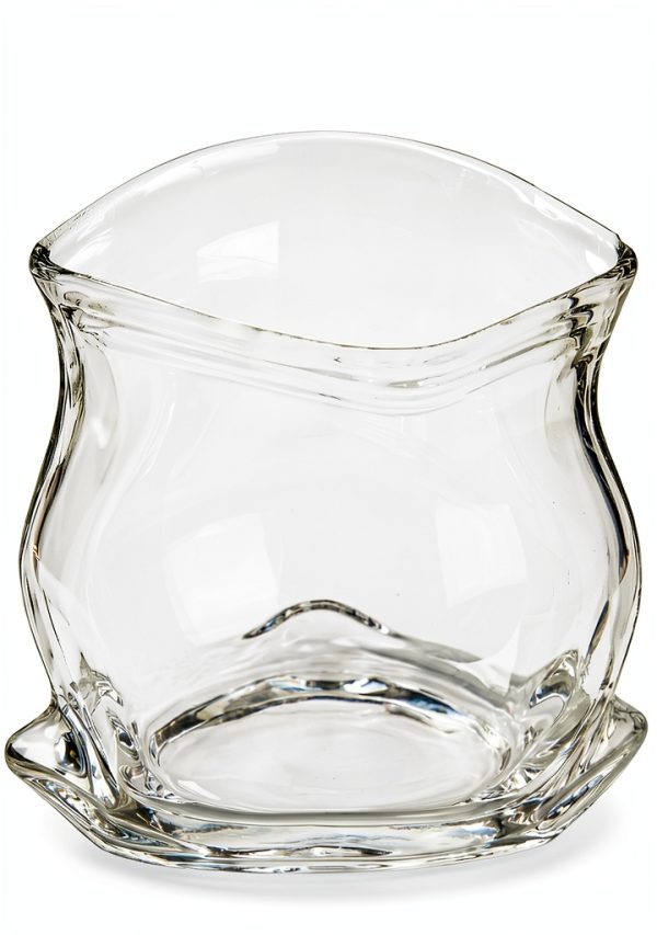 Restaurantware Glass Bowl 8 oz Clear Hand‑Blown Classic Snack Dish-1