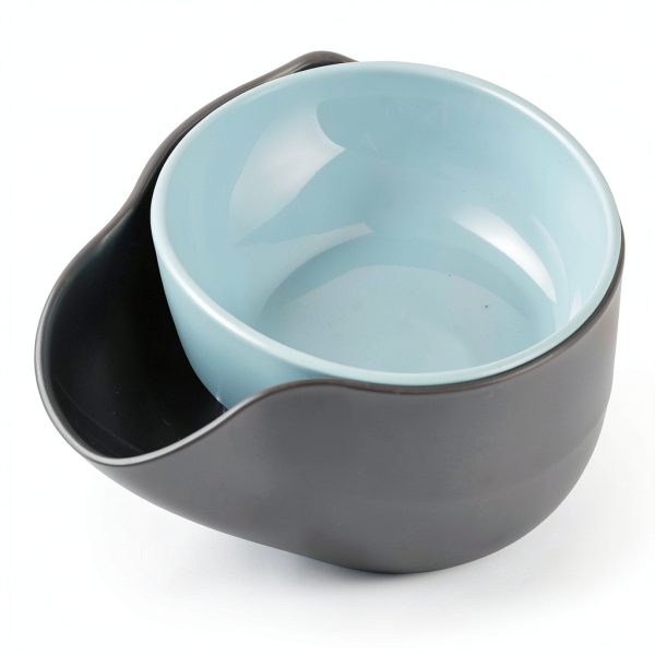 Pujito Plastic Snack Bowl with Shell Storage Blue 8 inch Double Layer-5